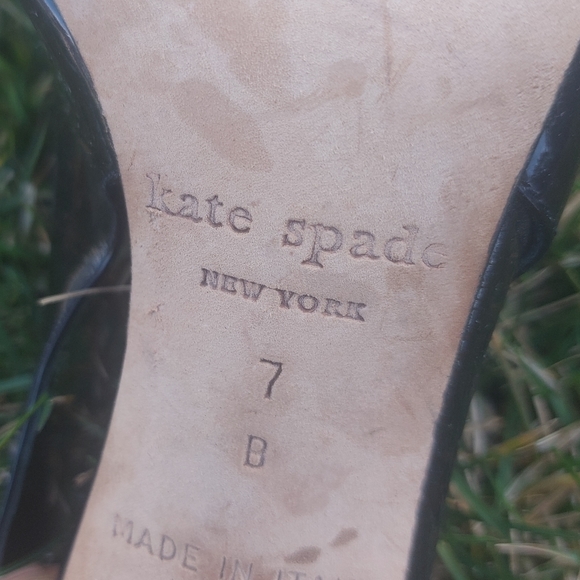 Kate Spade Black Heels Size 7B - Picture 4 of 6